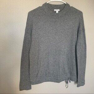 J. Jill Pure Jill gray cotton pullover knit sweater women’s size small petite